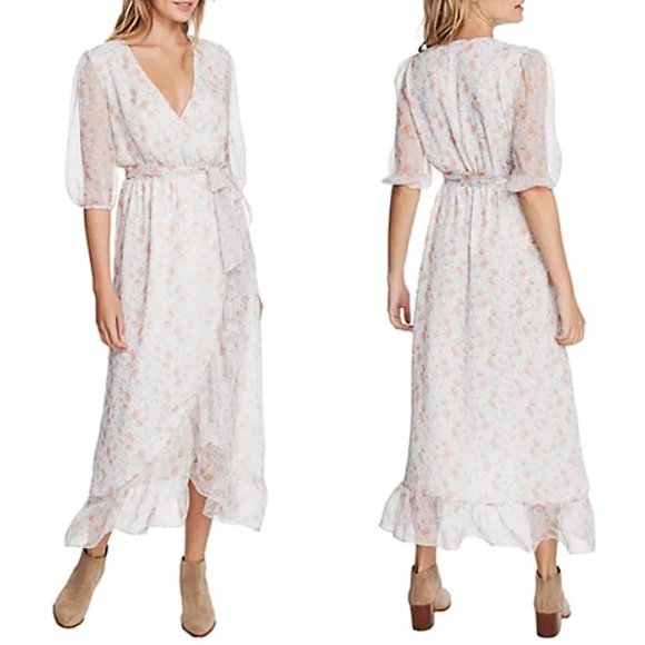 1. State Dresses & Skirts - 1.STATE woodland gardens floral wrap front dress